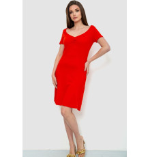 Сукня базова однотонна, колір червоний, 244R265