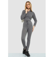 Костюм жіночий в рубчик, колір сірий, 244R14302