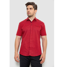Сорочка чоловіча з принтом, колір бордовий, 214R7130