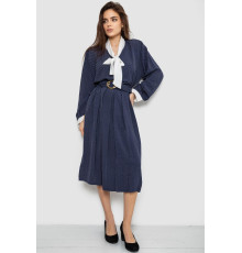 Костюм жіночий класичний у горох, колір синьо-білий, 167R3002