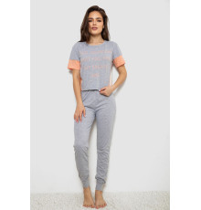 Пижама женская, цвет серый, 243R1488-016