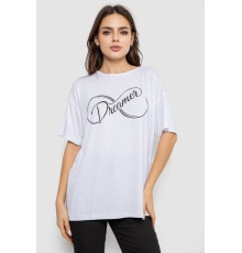 Футболка женская с принтом, цвет белый, 244R611