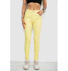 Джинсы женские, цвет желтый, 182R1329