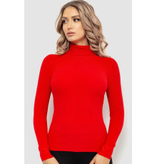 Гольф жіночий в рубчик, колір червоний, 204R051