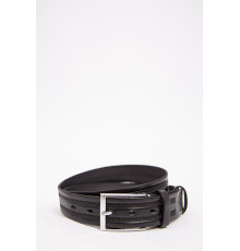 Мужской ремень с классической пряжкой, черного цвета, 196R35Y1W5-1