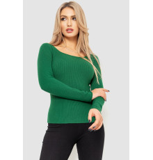 Водолазка жіноча в рубчик, колір зелений, 204R9024