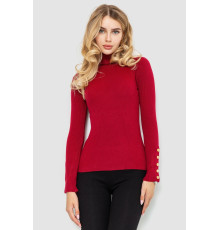 Гольф жіночий в рубчик, колір бордовий, 204R036