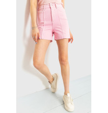 Джинсові шорти жіночі, колір рожевий, 214R245