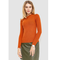 Водолазка жіноча однотонна, колір теракотовий, 204R019