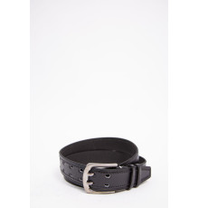 Чоловічий ремінь з класичною пряжкою, чорного кольору, 196R40U122