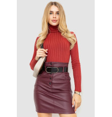 Гольф жіночий однотонний, колір темно-кораловий, 204R043