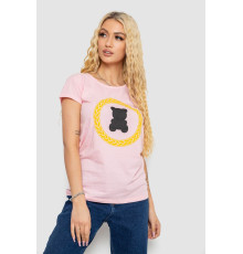 Футболка женская с принтом, цвет розовый, 244R2216
