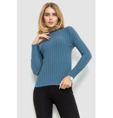 Гольф жіночий однотонний, колір джинс, 204R038