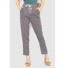 Штаны женские свободного кроя, цвет сине-мятный, 244R053