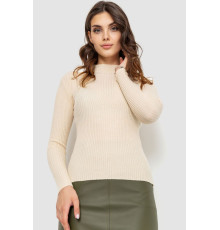 Гольф жіночий однотонний, колір світло-бежевий, 204R016