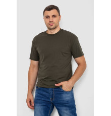 Футболка мужская однотонная, цвет хаки, 102R1102