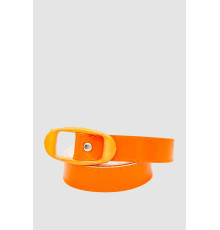 Ремень женский лаковый, цвет оранжевый, 196R2010W10