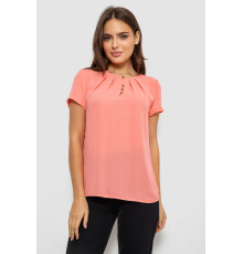 Блуза однотонная, цвет персиковый, 230R112