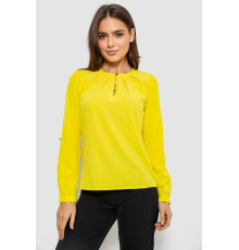 Блуза однотонная, цвет желтый, 230R1122-3