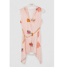 Кардиган в комплекті з лонгслів для дівчаток, колір рожевий, 247R1001