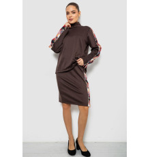 Костюм жіночий, колір коричнево-червоний, 257R322-3