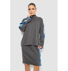 Костюм жіночий, колір сіро-синій, 257R322-3