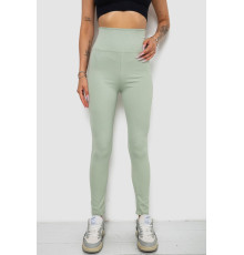 Лосины однотонные в рубчик, цвет оливковый, 238R606