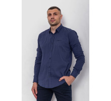 Сорочка чоловіча класична, колір синій, 244R4686