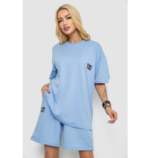 Костюм жіночий повсякденний, колір блакитний, 241R5004