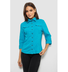 Сорочка жіноча однотонна, колір блакитний, 230R068-3