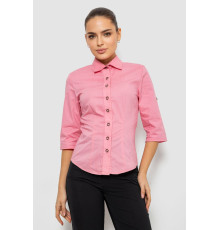 Сорочка жіноча однотонна, колір рожевий, 230R068-4
