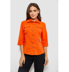 Сорочка жіноча однотонна, колір помаранчевий, 230R068-5