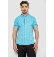 Сорочка чоловіча з коротким рукавом, колір блакитний, 214R3071 Сорочка чоловіча з коротким рукавом, колір блакитний, 214R3071