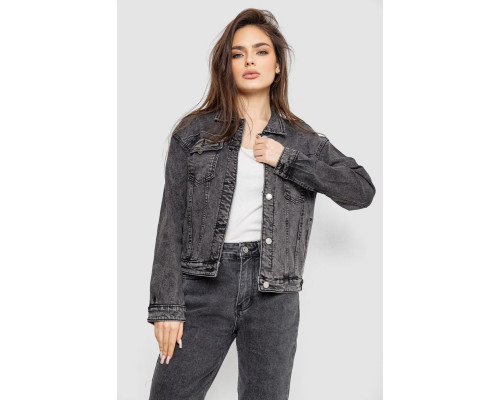 Куртка женская джинсовая 255RA22680, цвет Серый
