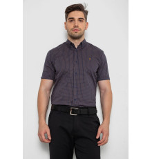 Сорочка чоловіча з принтом, колір темно-синій, 214R4564-4