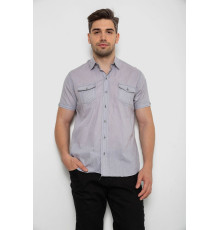 Рубашка мужская однотонная, цвет серый, 214R532