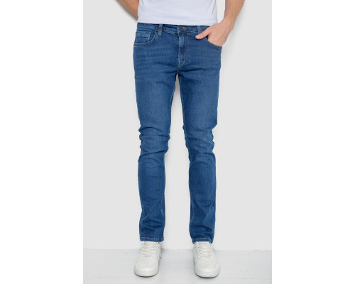 Джинси чоловічі однотонні, колір синій, 247R1085