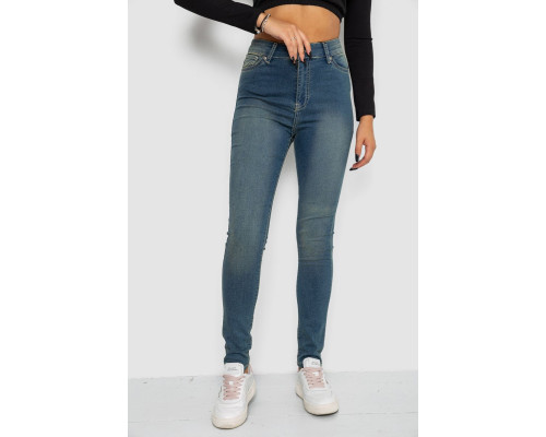 Джинсы женские средней посадки, цвет синий, 247R6247-1