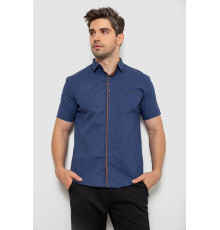 Сорочка чоловіча з принтом, колір синій, 214R7028 Сорочка чоловіча з принтом, колір синій, 214R7028