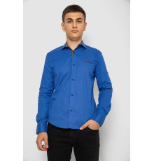 Рубашка мужская с принтом, цвет электрик, 214R7040