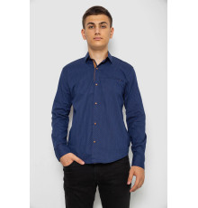 Сорочка чоловіча з принтом, колір синій, 214R7045