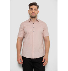 Рубашка мужская однотонная, цвет пудровый, 214R7117
