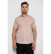 Рубашка мужская однотонная, цвет пудровый, 214R7327-2 Рубашка мужская однотонная, цвет пудровый, 214R7327-2