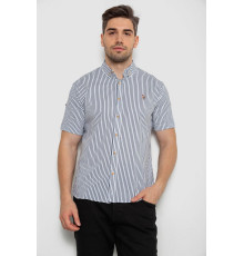 Рубашка мужская в полоску, цвет бело-черный, 214R835