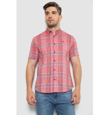 Рубашка мужская в полоску, цвет розовый, 214R841
