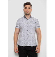 Сорочка чоловіча з коротким рукавом, колір сірий, 214RG601
