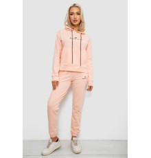 Спортивный костюм женский двухнитка, цвет персиковый, 214R1419-002