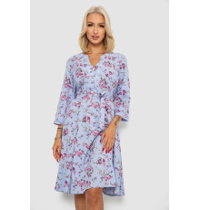Платье софт с принтом, цвет голубой, 230R0032-5 Платье софт с принтом, цвет голубой, 230R0032-5