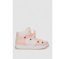 Кроссовки женские, цвет бело-розовый, 243R721