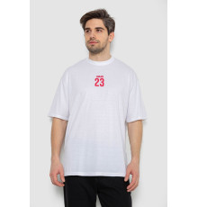 Футболка мужская с принтом, цвет белый, 244R7024